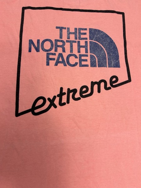 The North Face Extreme outdoor Mens t-shirt Short Sleeve Peachy Pink Size Small