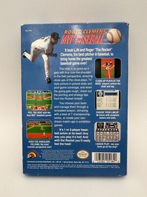 Roger Clemens' MVP Baseball (Nintendo NES) - NO MANUAL - Box And Game ONLY