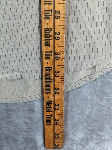 Vintage Geoffrey Beene Shirt Mens Medium Tan Long Sleeve Button Front Rayon 90's - Picture 4 of 8