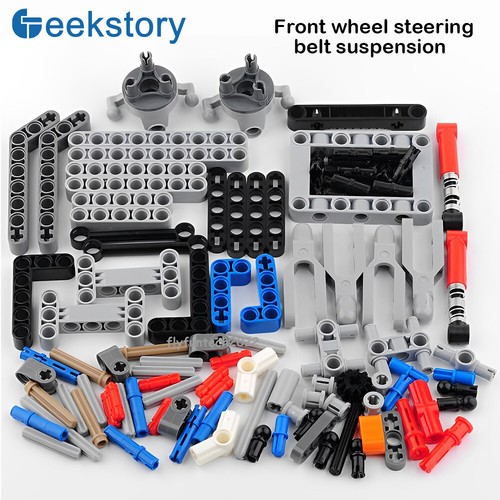 MOC Technic Building Blocks Wheel Rear-drive Differential Front Wheel Steering - Picture 5 of 15