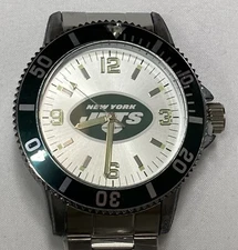New York Jets Sparo Key Style Men's Sports Watch Metal Band