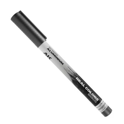 AK Interactive Real Colors Acrylic Fast Drying Marker Pens Aluminium - RCM010