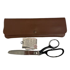 Vintage WISS Pinking Shears Scissor Original Paperwork Vinyl Storage Case 1950s