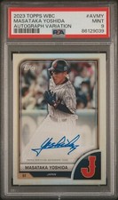 2023 Topps World Baseball Classic Autograph AV-MY Masataka Yoshida PSA 9 Mint