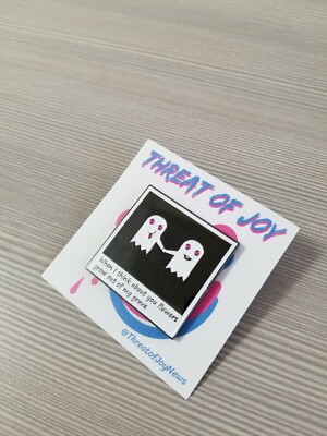 Ghost Enamel Pin - Dead Mans Bones - Ryan Gosling - Halloween