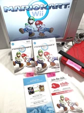 Mario Kart Wii Complete Case Manual Inserts Nintendo CIB MarioKart racing cart