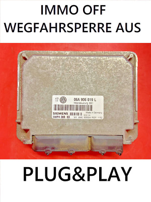 IMMO OFF / Plug&Play VW GOLF IV 1.6  ECU 06A906019L /FastCourier