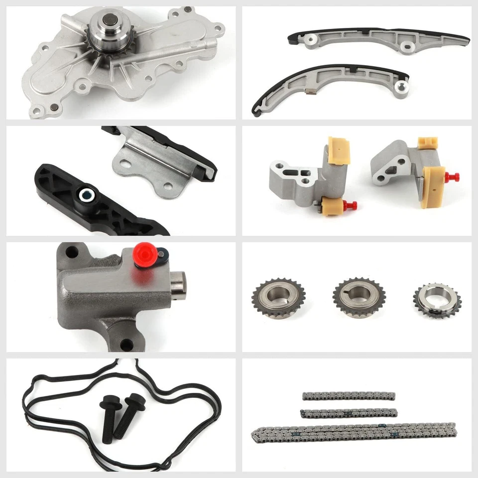 Head Gaskets Timing Chain Water Pump Kit for 07-10 Ford Edge Taurus Lincoln 3.5L - Imagem 4 de 4