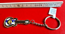 HRC Hard Rock Cafe Helsinki (closed) Keychain Key Chain Spinning Guitar Flag ovp