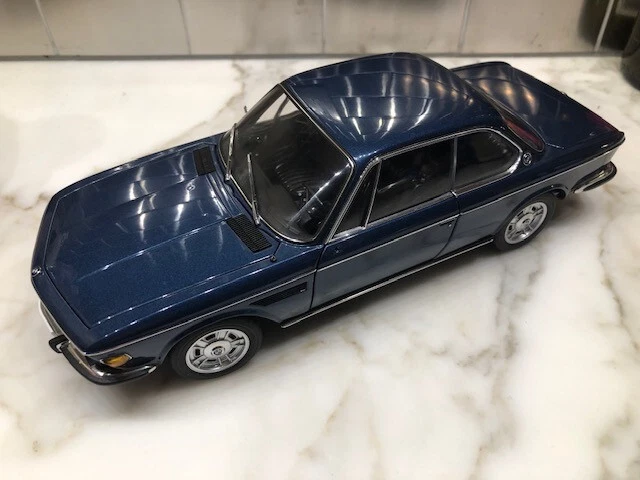 Autoart 1/18 BMW 3.0 CSI Met Blue model # 70672 extremely rare discontinued  no b