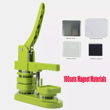 2inch 50mm Square Fridge Magnet Making Machine Kit  100 Sets Magnet Consumables