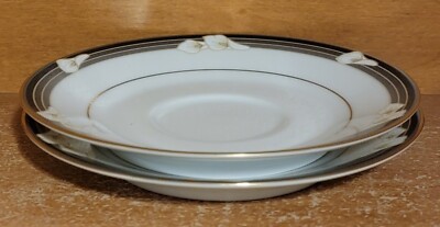 Noritake Legendary ELLINGTON Saucer set of 2, 3691, Floral Gold