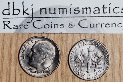 1968 D Roosevelt Dime 10¢ - BU - Brilliant Uncirculated