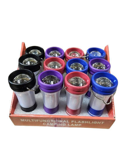 Mini torcia multifunzionale da campeggio con messa a fuoco, lanterna  3xAAA