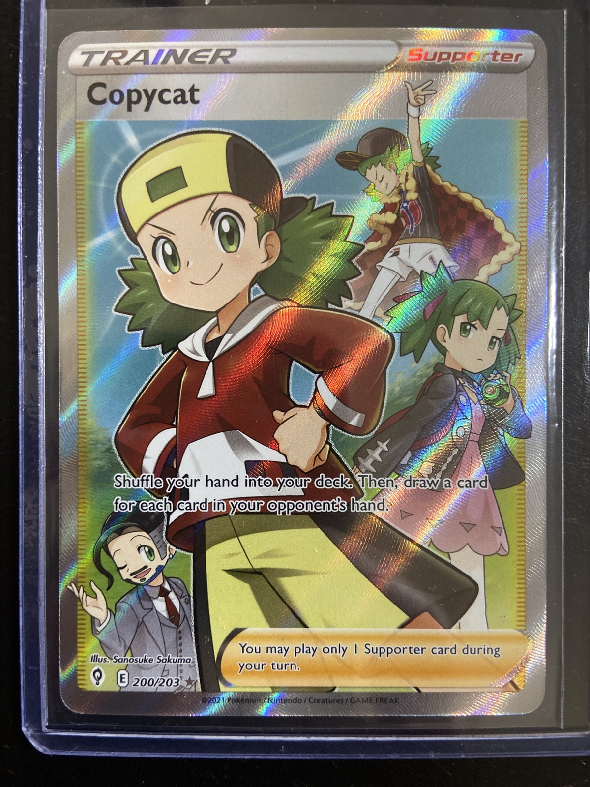 Copycat (Full Art) 200/203 Pokemon Evolving Skies NM H1