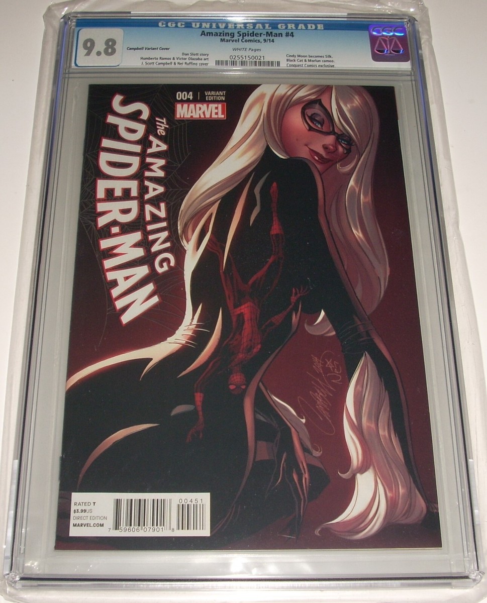 Amazing Spider-Man 4 CGC 9.8 J. Scott Campbell Variant 1st