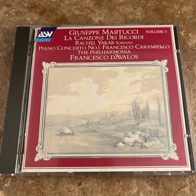 Martucci La Canzione Dei Ricordi; Piano Concerto No.1  CD