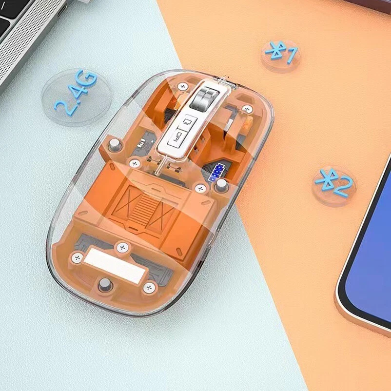 Wireless Bluetooth mouse optics mini Portable Rechargeable magnetic attraction - Image 4 of 4