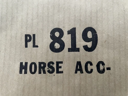 #28 Vintage MARX PLAYSET Paper Bag only HORSE ACC. PL-819 new old stock NOS