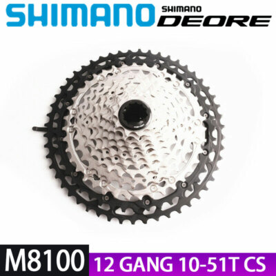 Shimano DEORE XT CS-M8100 12-fach Kassette 10-45T 10-51T MICRO SPLINE Für MTB