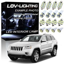 13x Super White 6k Led Interior Lights Package For 2011-2018 Jeep Grand Cherokee
