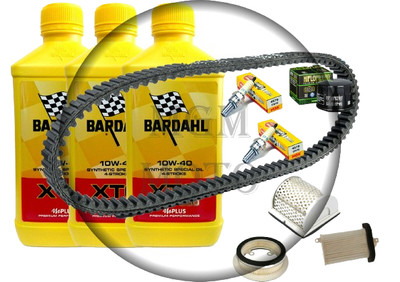 INSPEKTIONSSET YAMAHA T-MAX 500 2005 BARDAHL XTC 10W40 FILTER ZÜNDKERZEN RIEMEN