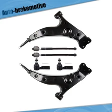 6x Front Lower Control Arm Inner outer Tie Rod End For 1993-1995 Toyota Corolla