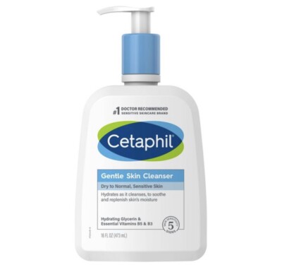 Cetaphil Gentle Skin Cleanser for Dry to Normal Sensitive Skin 16 Oz