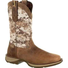 Durango Men's Rebel Desert Camo Dusty Brown Square Toe Boots M DDB0166