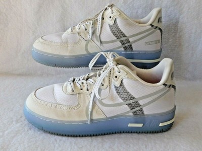 air force 1s react qs white ice