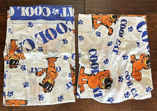Vintage Garfield Sheet Set Twin Flat Fitted 1978 JP Stevens USA Cartoon Read