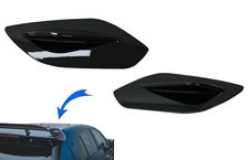 Add-On Extension Spoiler f&uuml;r Mercedes W176 W177 GLA SUV X156 H247 Schwarz