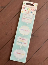 Mrs. Grossman's RARE 3 Strip New Sealed Bible Blurb Verse Quote Bubble Stickers