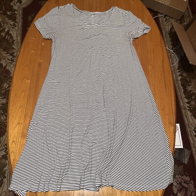 Old Navy Size XS Black & White Striped Babydoll Dress Short Sleeve Soft Knit | eBay Old Navy Size XS Black & White Striped Babydoll Dress Short Sleeve Soft Knit | eBay