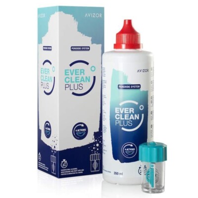 Avizor Ever Clean Plus 350ml + 45 comprimidos - Limpieza lentes de contacto