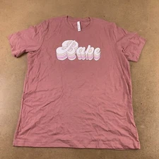 Bella + Canvas Adult Size XL Berry Babe Graphic Short Sleeve T-Shirt New