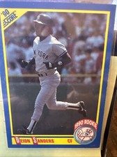 1990 Score Deion Sanders Yankees #586 Rookie RC