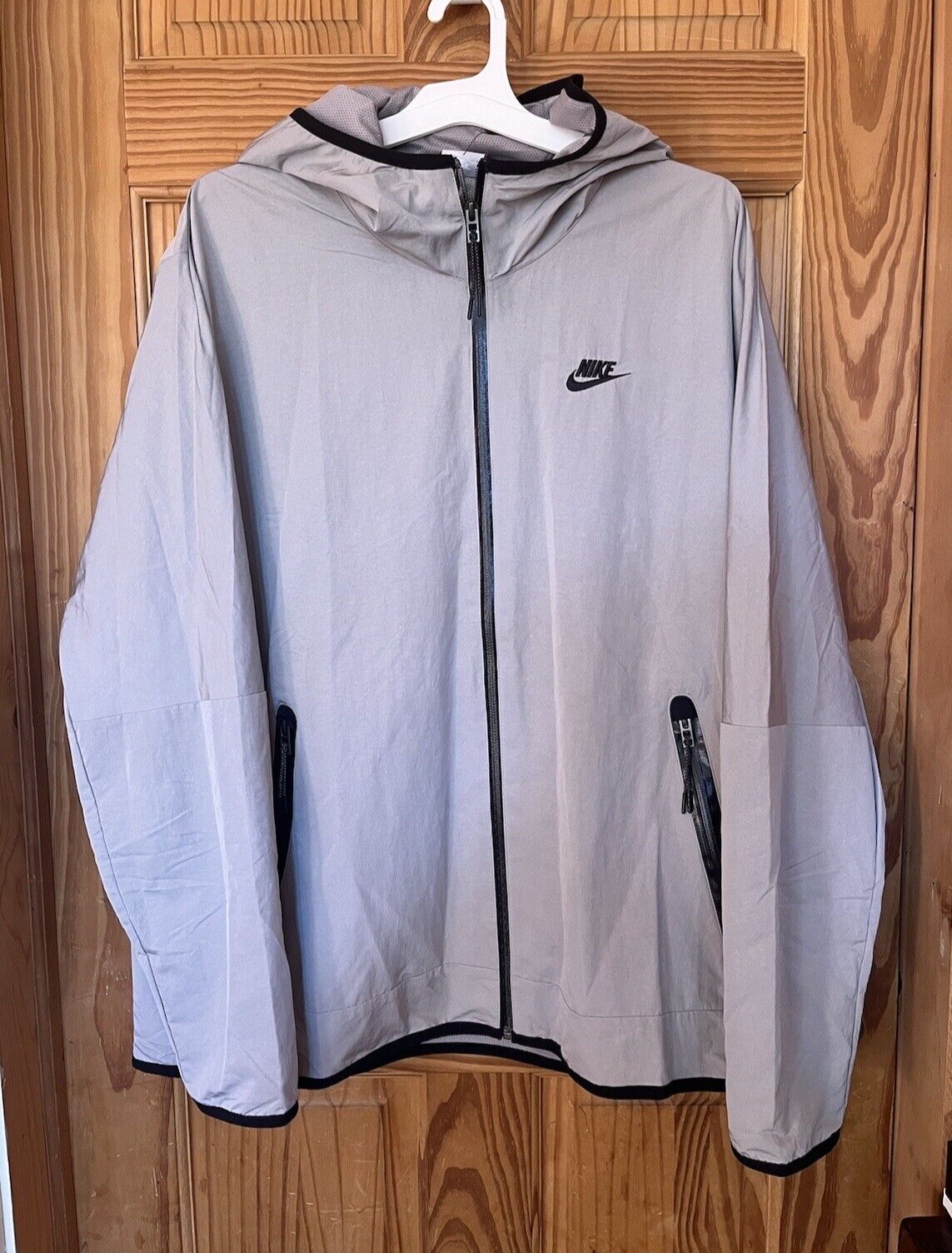 SACAI X NIKE Giacca a vento Nike Tech Woven full zip grigia uomo taglia XL DQ4340 016