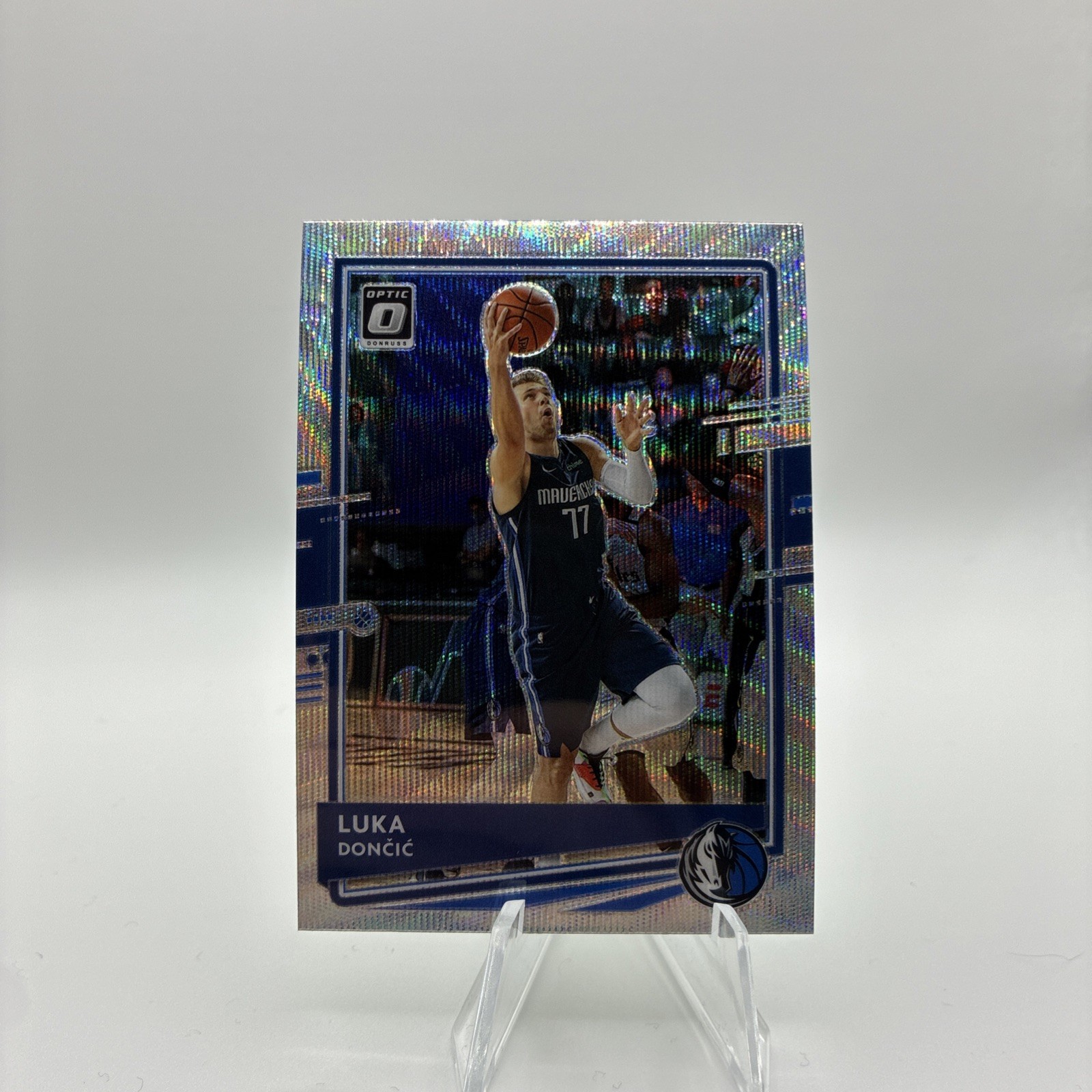🏀 LUKA DONCIC 2020-21 DONRUSS OPTIC SILVER WAVE PRIZM HOLO REFRACTOR # 86 B