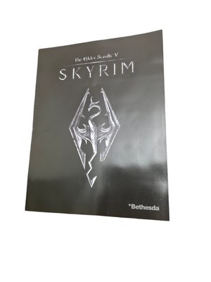 RARE Skyrim Pre-Launch Retail Press Kit Promo Folder 2011 E3 Bethesda Ephemera