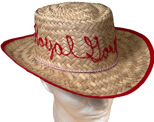 Children's Western Straw Cowboy Cowgirl Hat Royal Gorge Bridge Colorado Vtg
