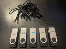 Thumbdrives NEW 32GB USB 2.0 Flash Drives - Silver (5-Pack)