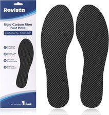 1 Pair Carbon Fiber Insole for Men  Women: 1.2Mm Thick Rigid Shoe Insert Suppor
