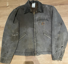 Vintage Carhartt J97 CHT Detroit Jacket Men s Brown Size Medium Trashed