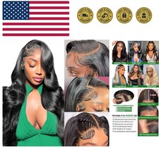 30 Inch Lace Front Wig Human Hair 13x6 HD Body Wave Lace Front Wigs Human Hai...