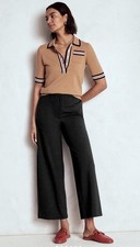 Boden Belgravia Ponte Black Crop Pants US 6R UK 10R