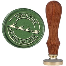Santa Claus Wax Seal Stamp, North Pole Sealing Stamp 