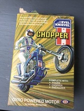 Evel Knievel - King of The Stuntmen Stunt Cycle - CHOPPER - Ideal 1976 - AFA 90