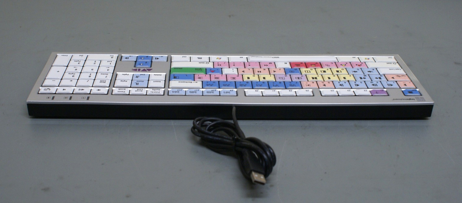 Logickeyboard Avid Media Composer Slim Line PC Keyboard | Shortcut Cover  1E