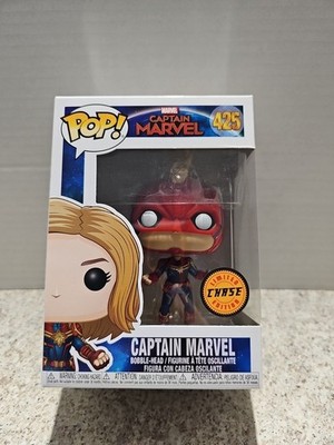 Funko Pop! Marvel Captain Marvel  #425 Masked Vinyl Bobblehead *CHASE* Vaulted